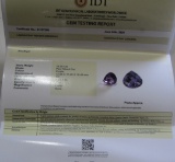 16.50 Cts Natural Amethyst. Pear. IDT CERTIFIED