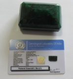 1016ct Natural Emerald GLI Certified, Rectangular Shape, Star Lot, Massive