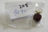 925 Silver Natural Ruby Gemstone Pendant