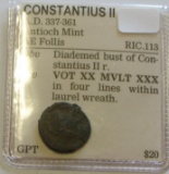 CONSTANTIUS II 337 AD ANCIENT
