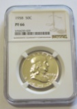 1958 FRANKLIN NGC 66 PROOF