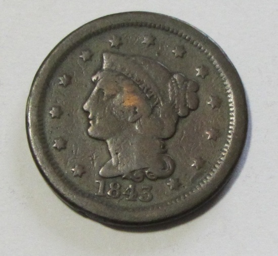 1843 LARGE CENT