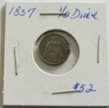 1857 Seated Half Dime