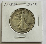 1918-D Walking Liberty Half Dollar