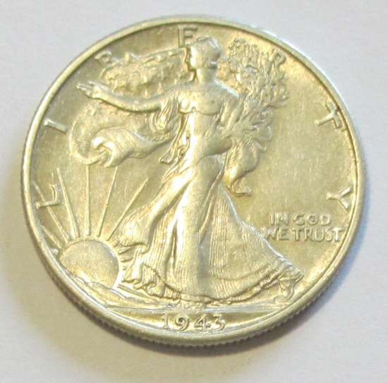 1943-S WALKING LIBERTY HALF BETTER DATE