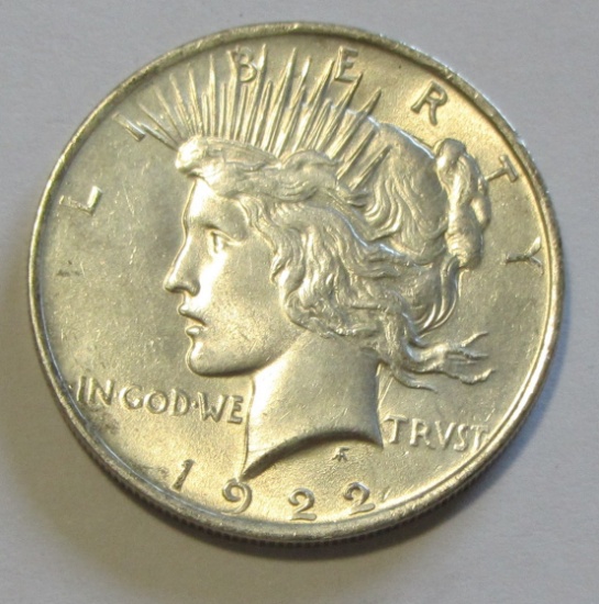 $1 1922 PEACE DOLLAR LUSTER