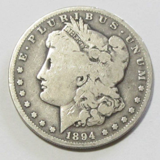 $1 1894-S MORGAN SILVER DOLLAR