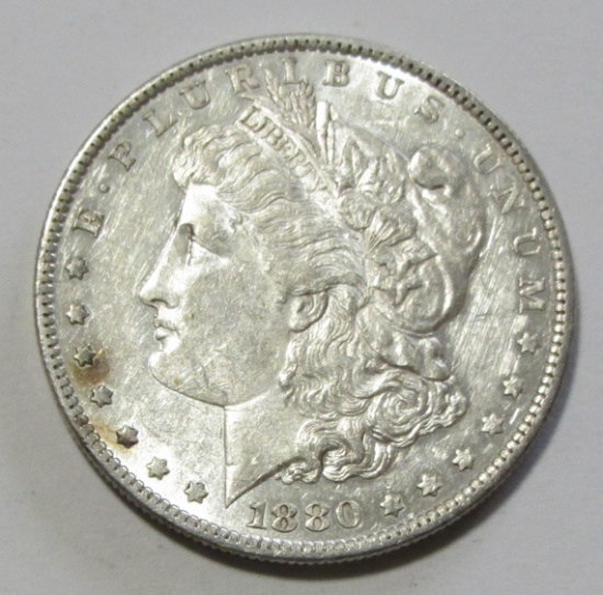 $1 1880-O MORGAN WIPE ON OBVERSE