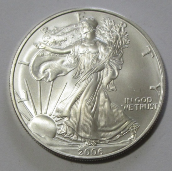 2006 SILVER AMERICAN EAGLE $1 .999