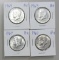 LOT OF 4 1969 40% SILVER KENNEDY HALF