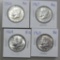 4 KENNEDY HALF 1966 1967 1968 1969 SILVER