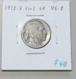 1913-S TYPE 1 BUFFALO NICKEL