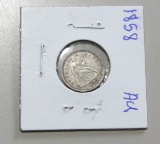 1858 SEATED DIME HIGH GRADE