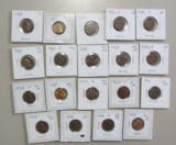 1924 TO 1934 WHEAT CENT LOT MOSTLY UNC