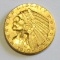 $5 GOLD INDIAN 1910-D HALF EAGLE