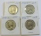 Lot of 4 - 1940-S, 1943-S, 1944 & 1945-S Washington Silver Quarter