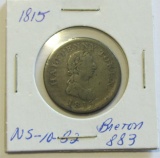 1815 Canada Halifax Half Penny Token