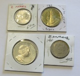FOREIGN COIN LOT OF 4