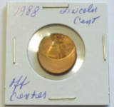 1988 Lincoln Cent - Off Center