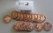ROLL OF 20 BRILLIANT UNCIRCULATED MORGAN 1 OUNCE COPPER ROUNDS