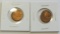 Lot of 2 - Lincoln Cent Off Center