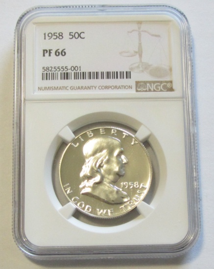 1958 FRANKLIN NGC PF 66