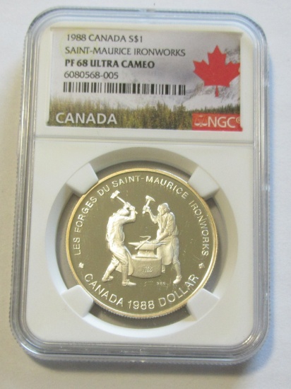 $1 1988 CANADA NGC 68