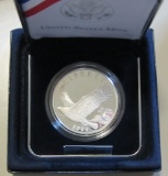 2008 Bald Eagle PROOF US Commemorative Silver Dollar Box & COA