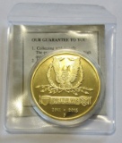 THE CIVIL WAR SESQUICENTENNIAL PROOF COIN LAYERED IN 24K GOLD  #03388