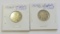 Lot of 2 - 1924-D & 1925-D Buffalo Nickel- Better Dates