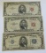 Lot of 3 - 1934D, 1953C & 1963 $5 Banknote