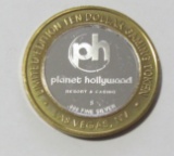 PLANET HOLLYWOOD SILVER CASINO ROUND .999 FINE