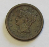 HIGH GRADE 1856 BRAIDED HAIR LARGE CENT