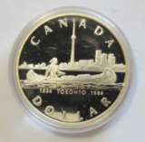 $1 SILVER CANADA 1984 CANOE