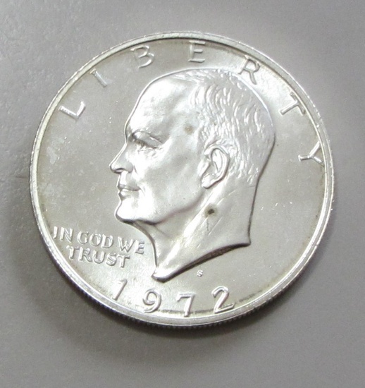 1972-S SILVER IKE $1