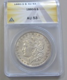 $1 1880-S MORGAN ANACS AU 53