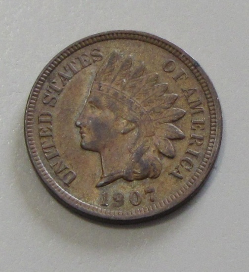 HIGH GRADE 1907 INDIAN HEAD CENT