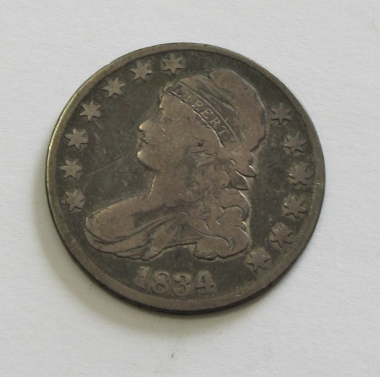 1834 CAPPED BUST HALF