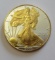 2000 SILVER EAGLE GOLD PLATE