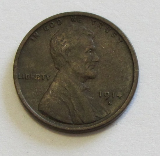 1914-S WHEAT CENT BETTER DATE