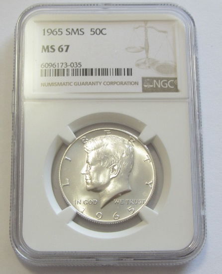 1965 SMS KENNEDY SILVER NGC 67