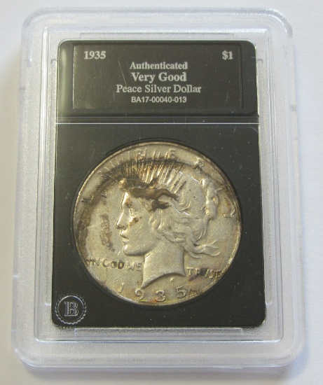 $1 1935 PEACE SILVER DOLLAR