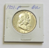 1951-P Franklin Half Dollar - BU