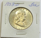1953-D Franklin Half Dollar - BU