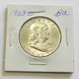 1963-D Franklin Half Dollar - BU