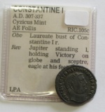 SOLID DETAILS CONSTANTINE I ANCIENT COIN 307 AD