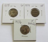 1878 1879 1876 NICER DATE INDIAN HEAD CENTS