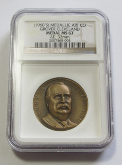 GROVER CLEVELAND MEDAL NGC MS 67
