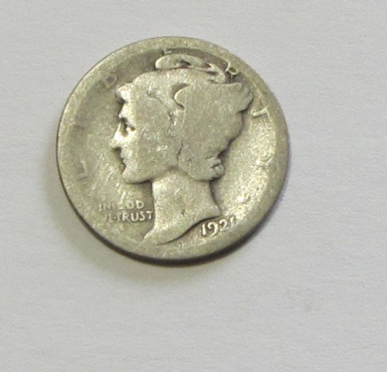 KEY DATE 1921 MERCURY DIME