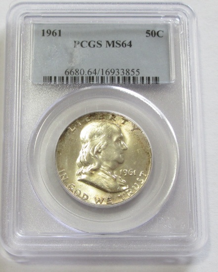 1961 FRANKLIN PCGS 64